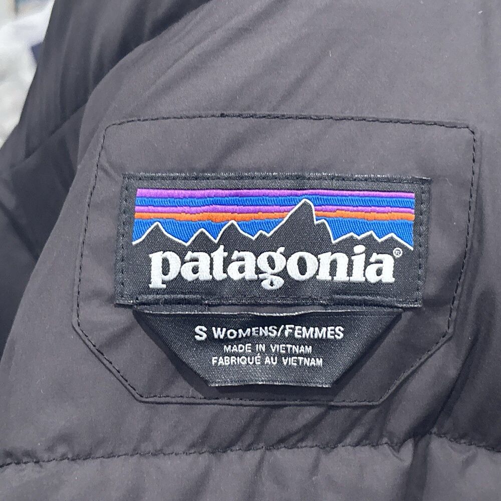 Patagonia Silent Down Jacket Womens Small Brown Puffer Coat Insulated - Picture 2 of 10